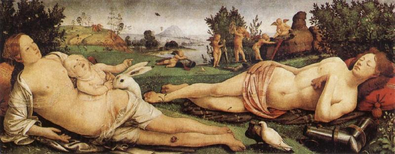 Piero di Cosimo Venus and Mars Norge oil painting art